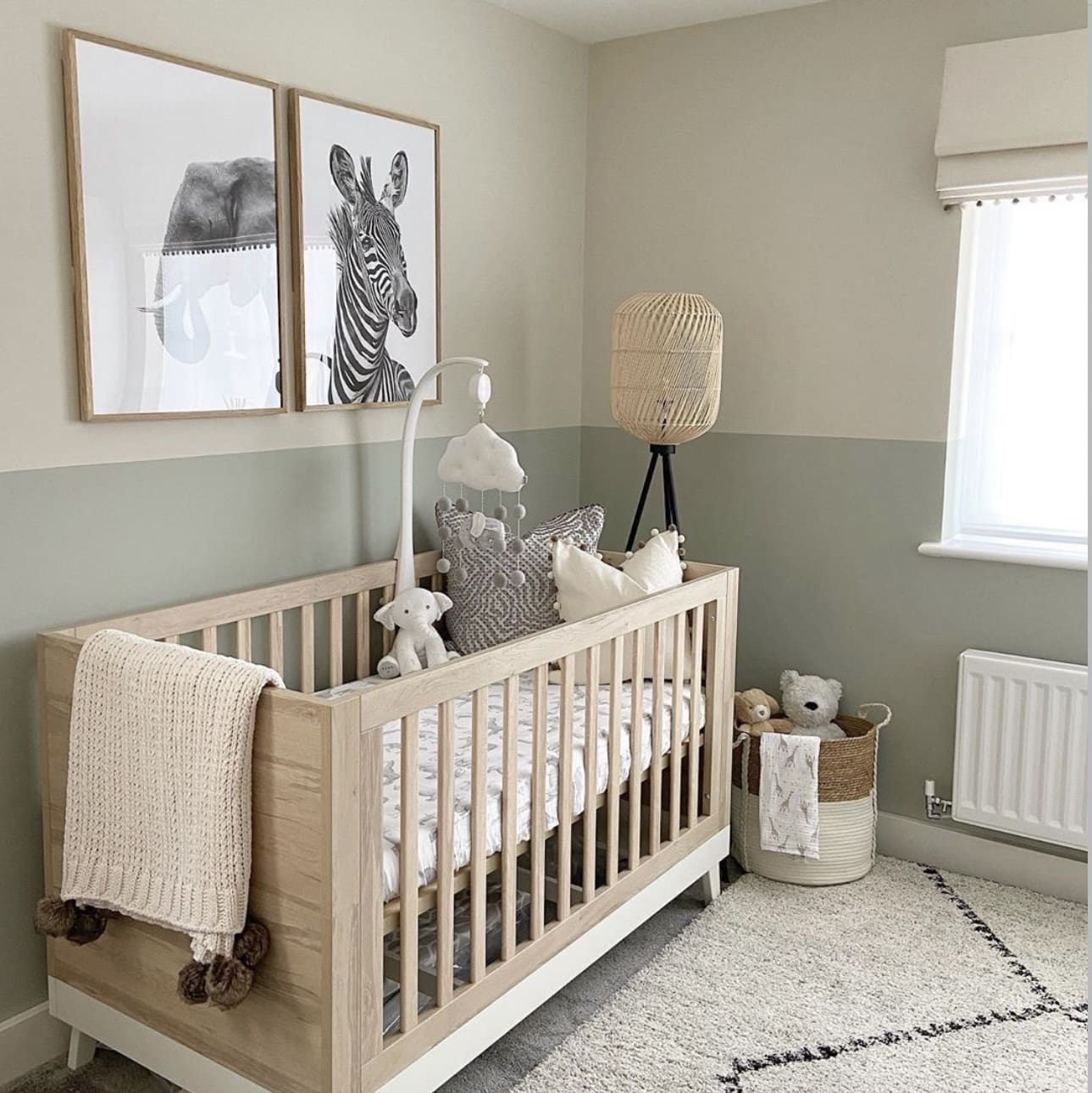 Monochromatic Animal Art Creates a Sophisticated Nursery Gallery