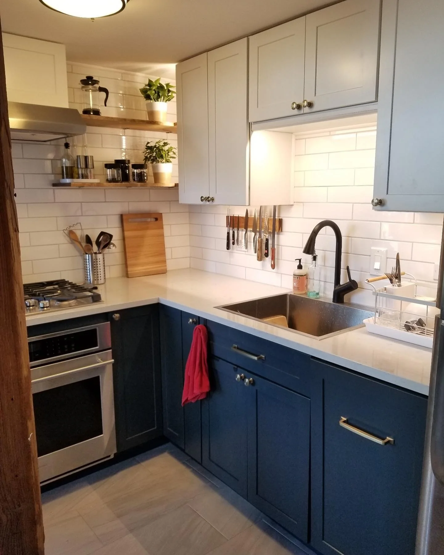 Mount Magnetic Knife Strips Above the Sink