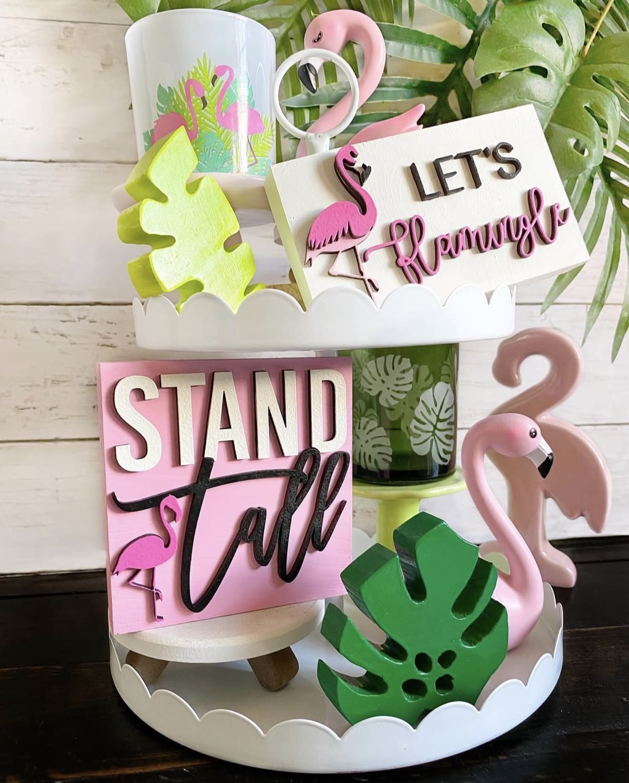 Layer Flamingo Signs for Tropical Fun