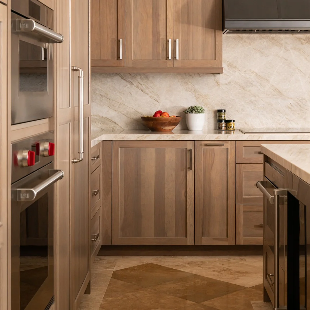 Introduce Natural Texture with Vertical Wood Grain Cabinets
