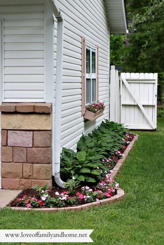 Layer Plants for Depth with Hostas and Impatiens