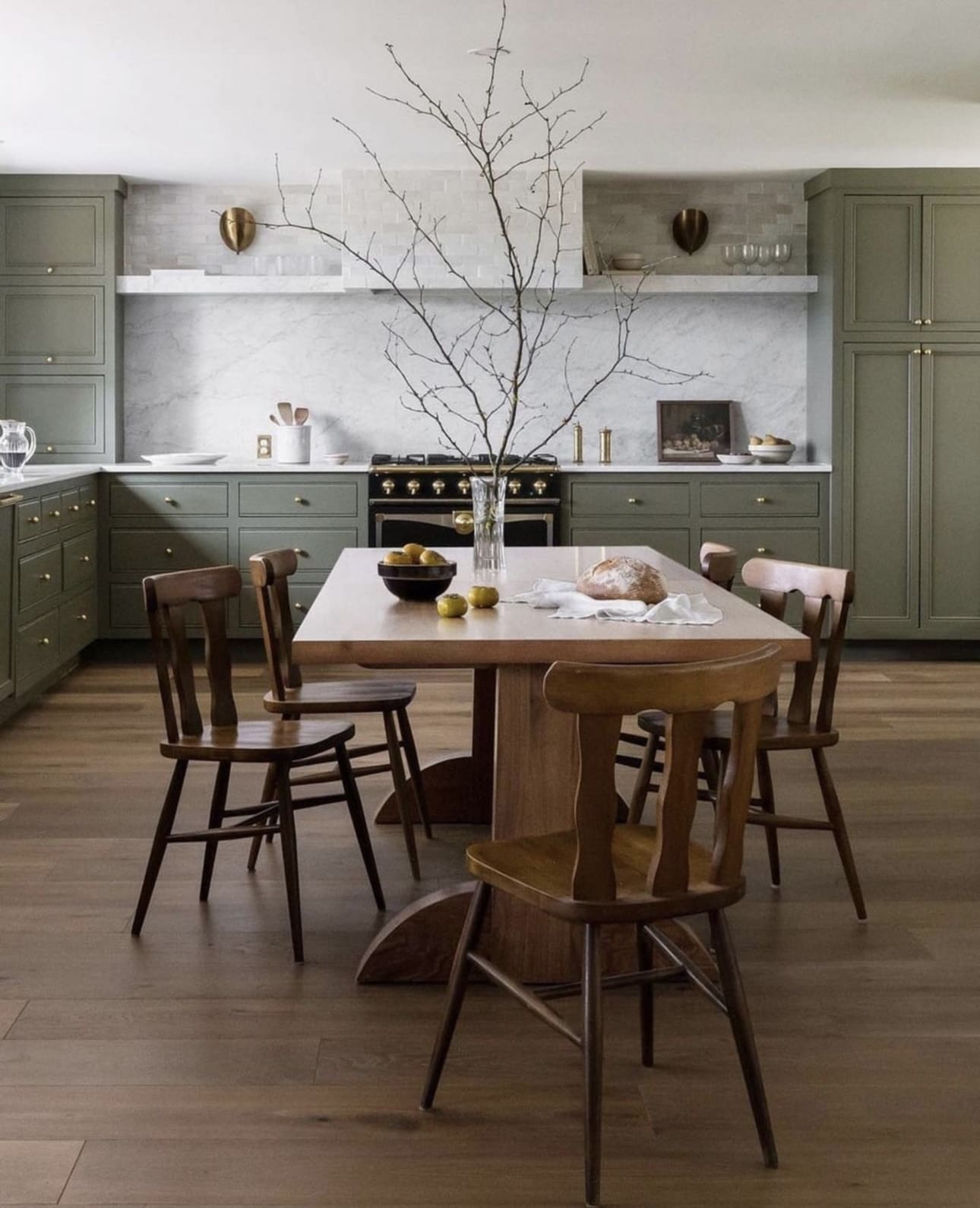 Bare Branches Add Sculptural Drama to Kitchen Table