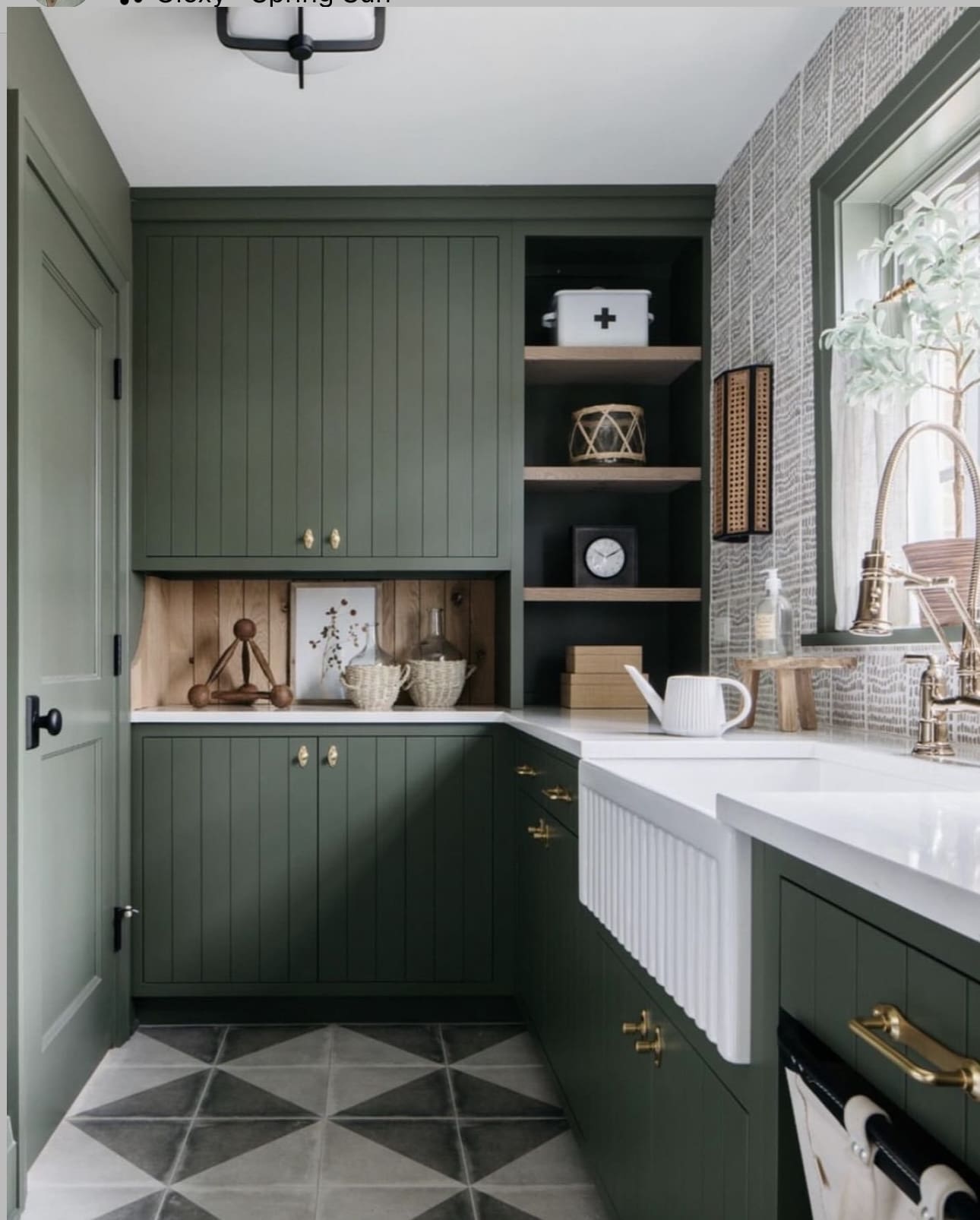 Wood Plank Paneling Adds Rustic Charm to Open Shelving