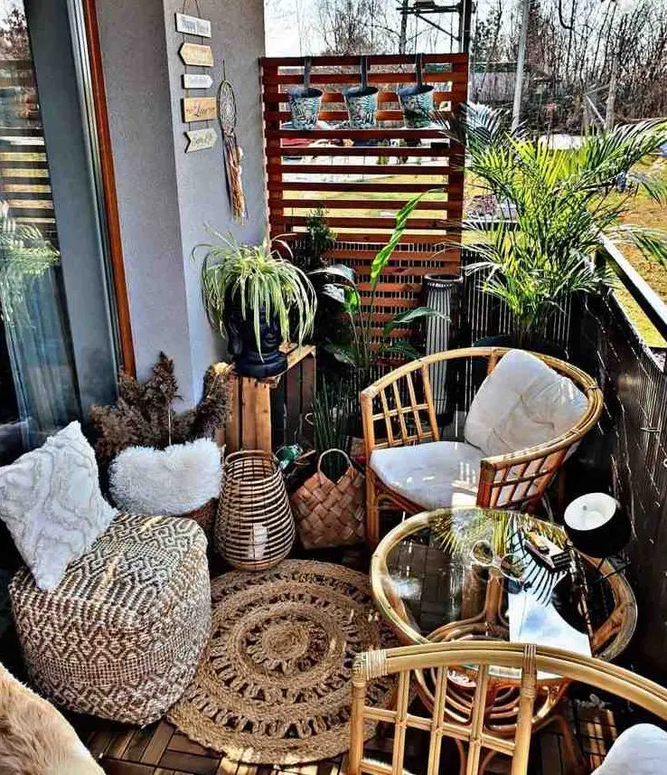 Ground Your Boho Seating with a Round Jute Rug