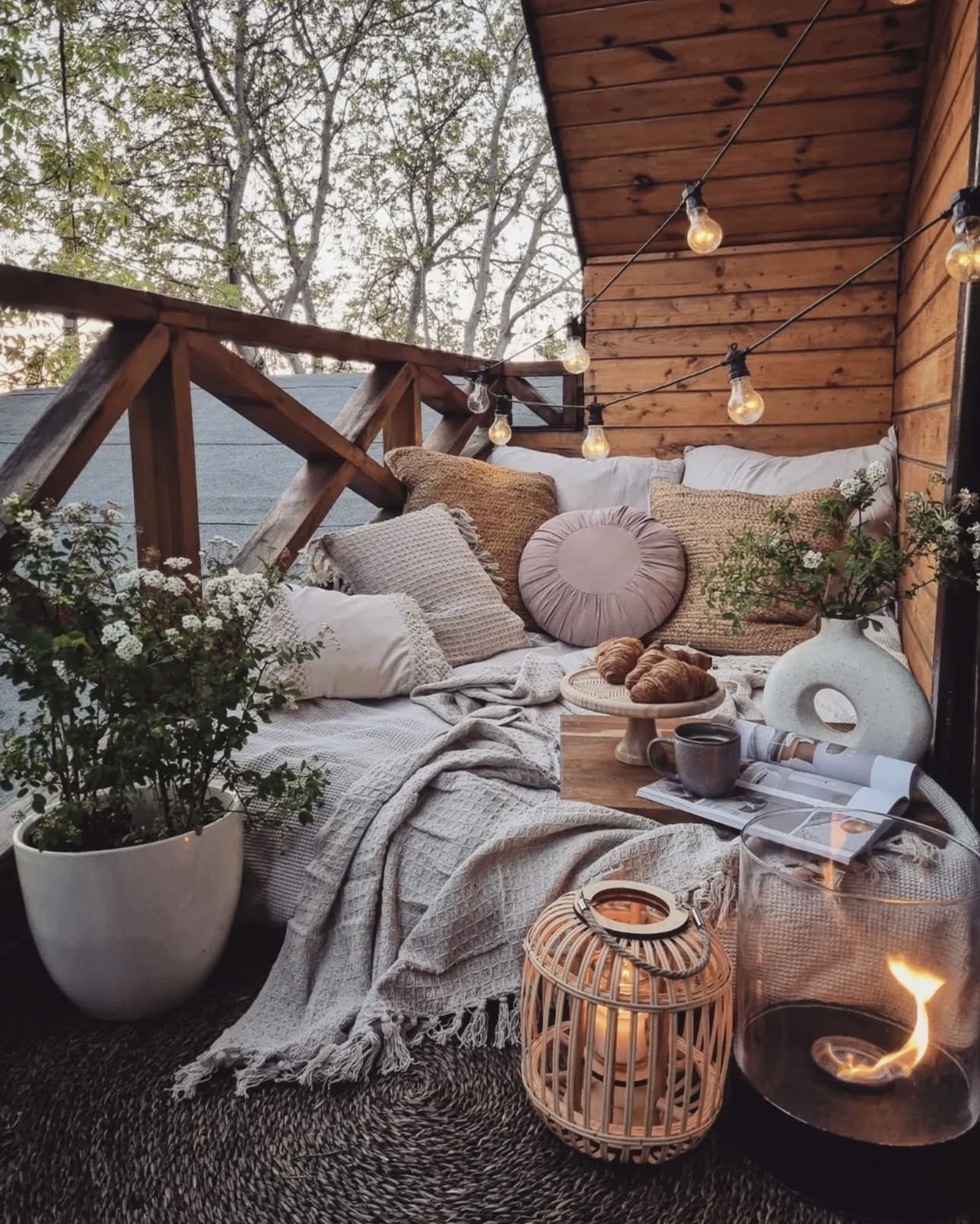 Pile on Textured Pillows for a Cozy Boho Nook