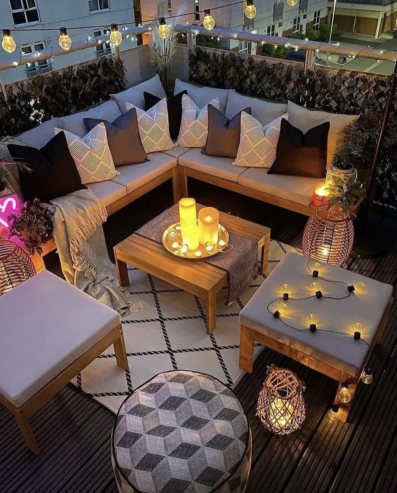 Layer Textiles for Cozy Floor Seating