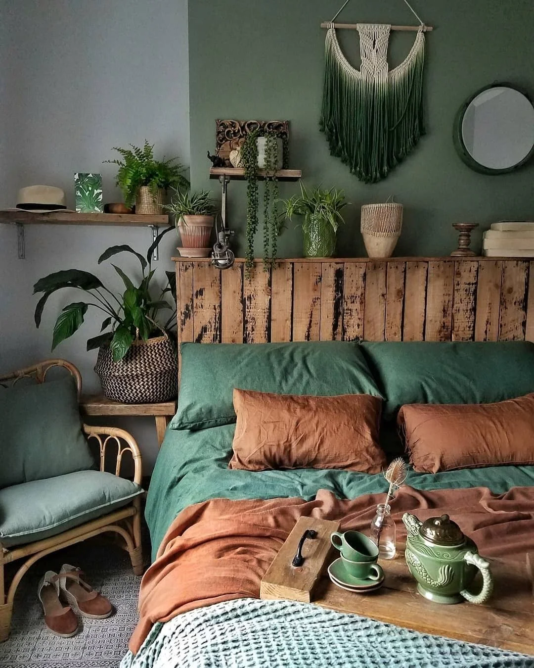 Introduce Textured Greenery with an Ombre Macrame Wall Hanging