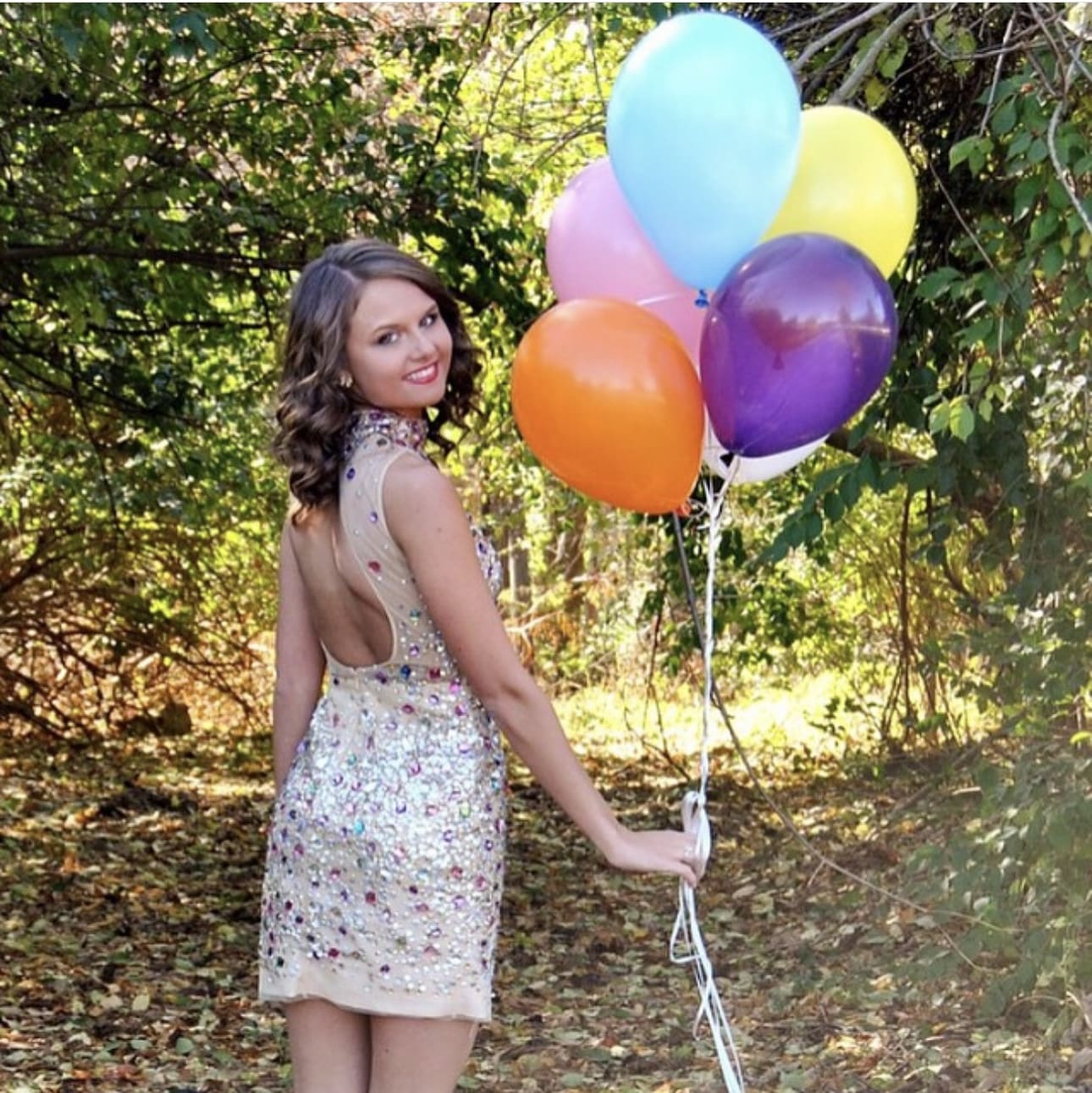 Bright Balloon Bunches Make a Cheerful Photo Prop