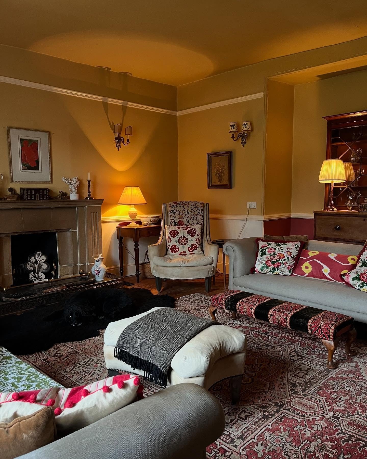 Introduce a Bold Accent with a Patterned Ottoman