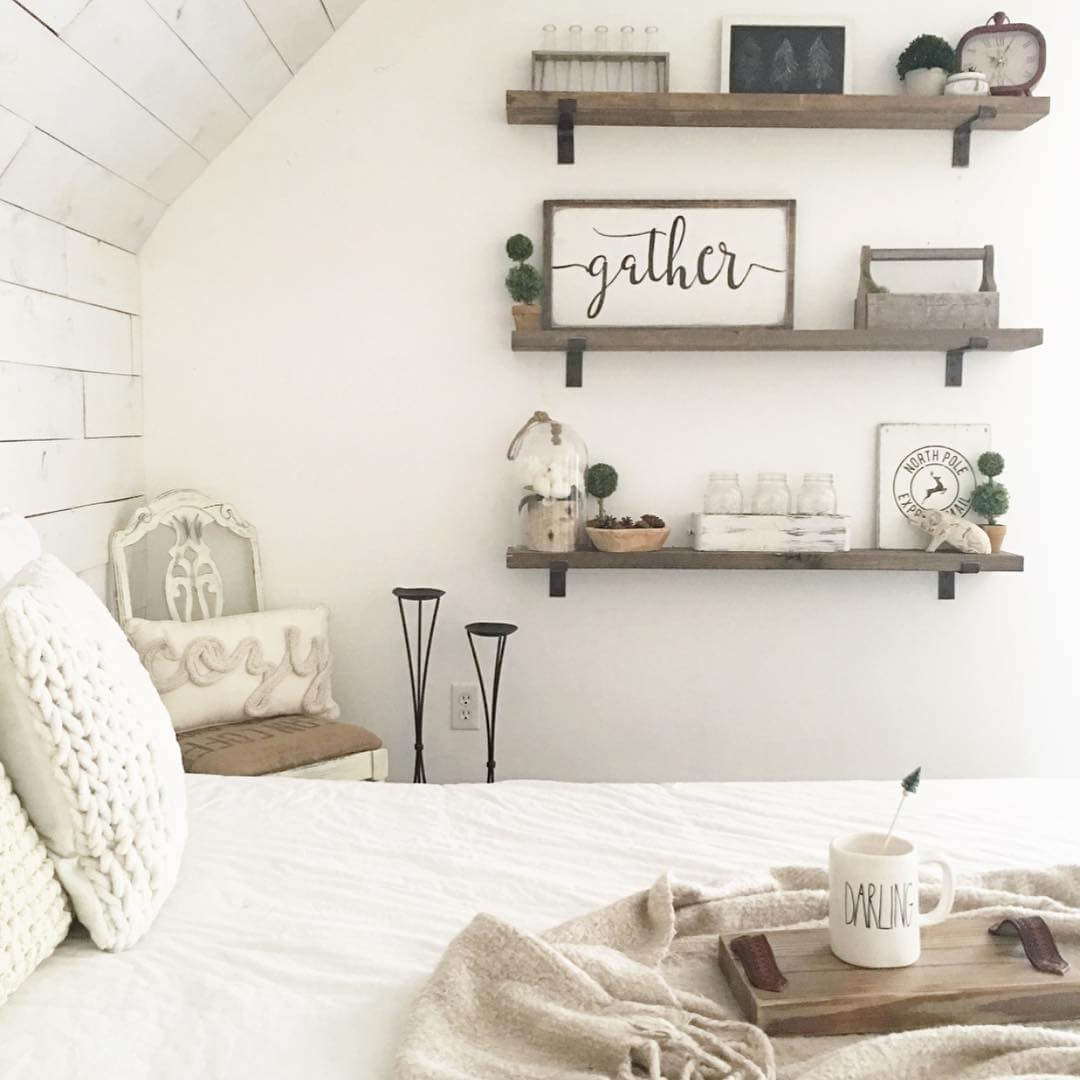 Anchor Shelf Vignettes with a Wooden 