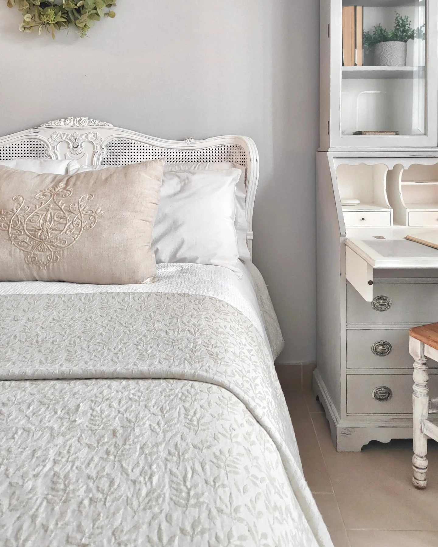Introduce Airy Texture with a Cane Headboard