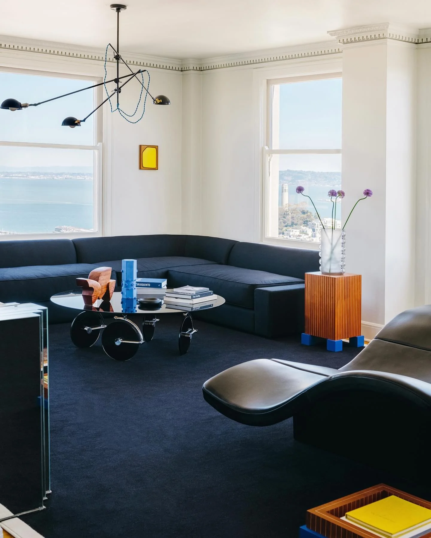 Incorporate a Playful Art Deco Coffee Table on Wheels