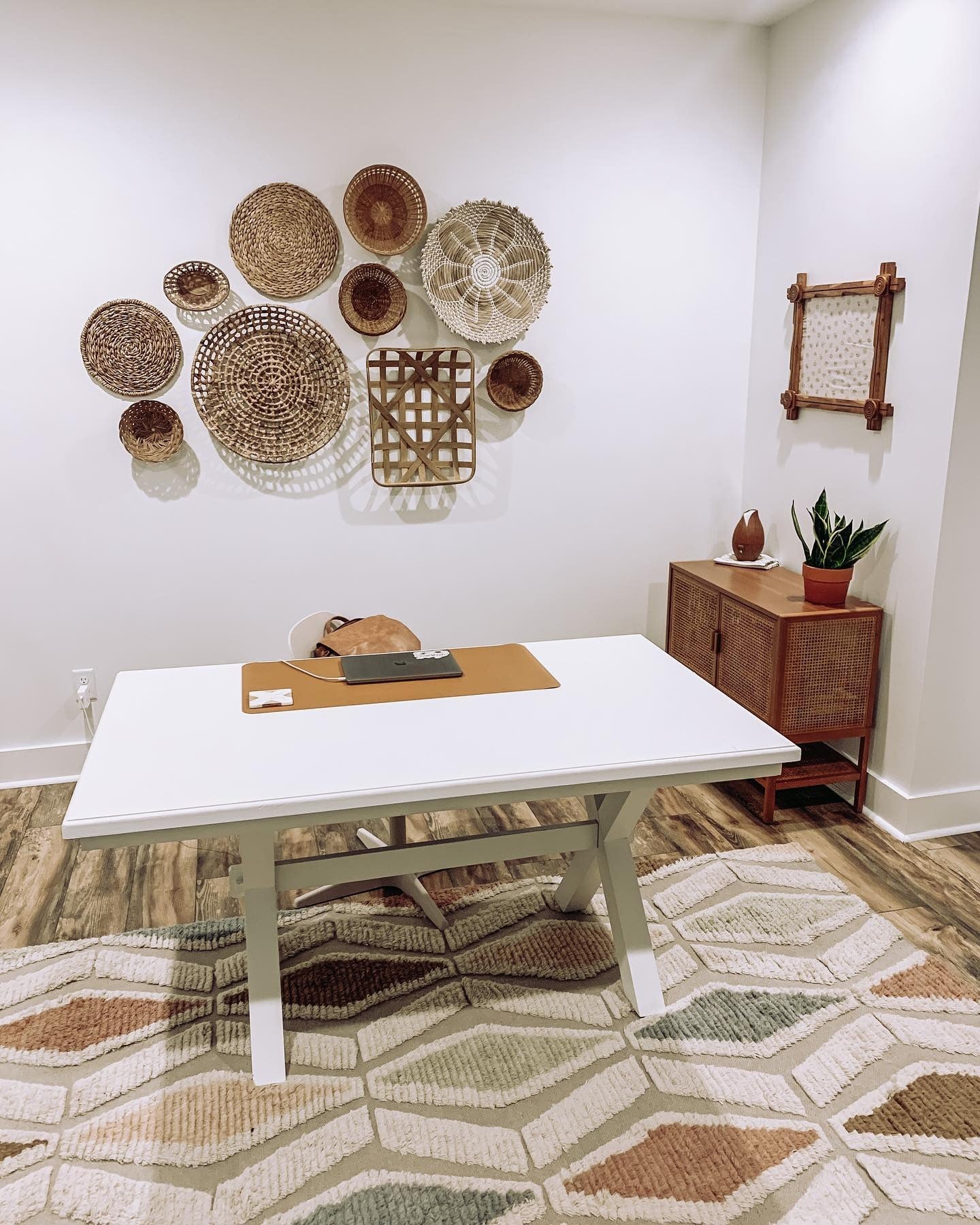 Woven Baskets Create a Textured Gallery Wall