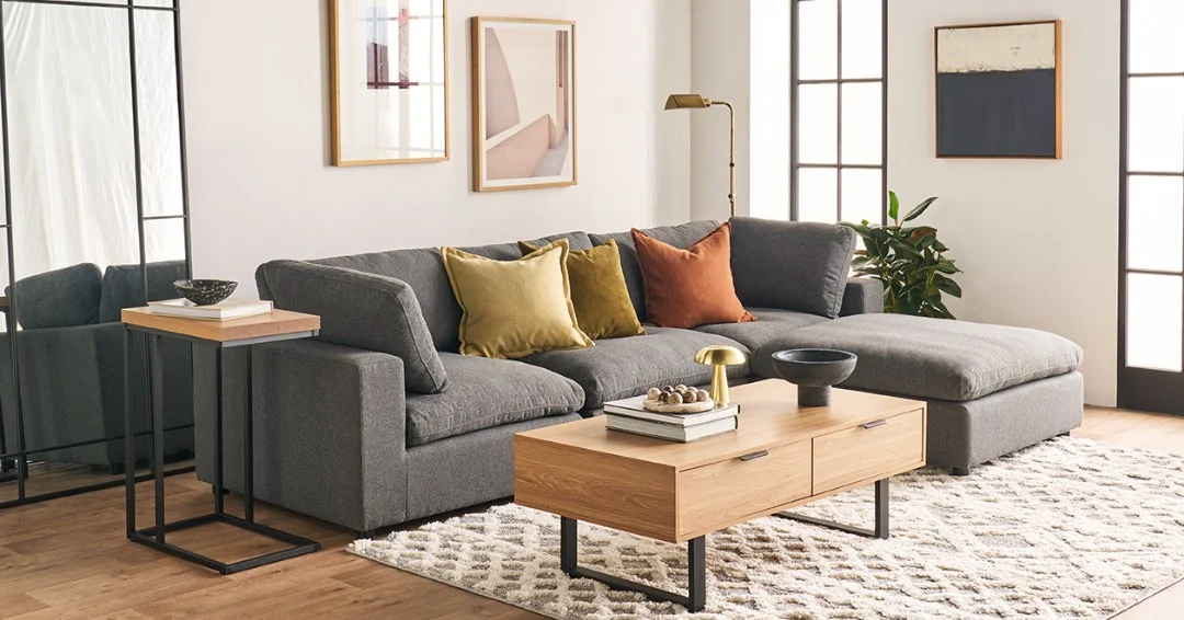 C-Table Offers Convenient Surface Next to Sofa