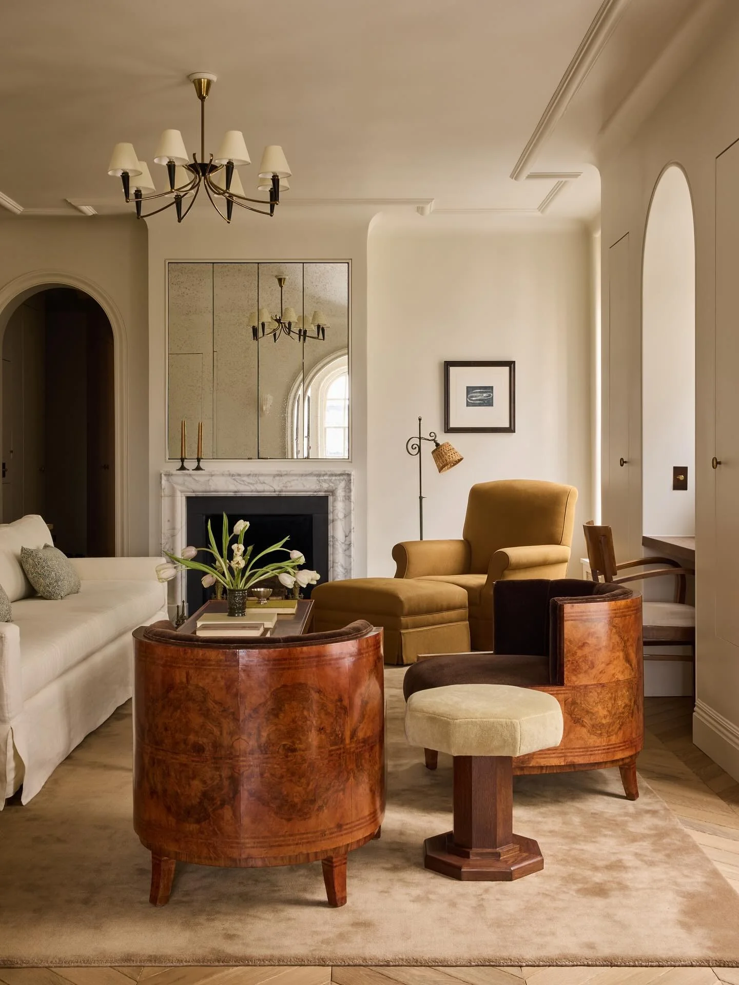 Introduce Sculptural Warmth with Vintage Burl Wood Chairs