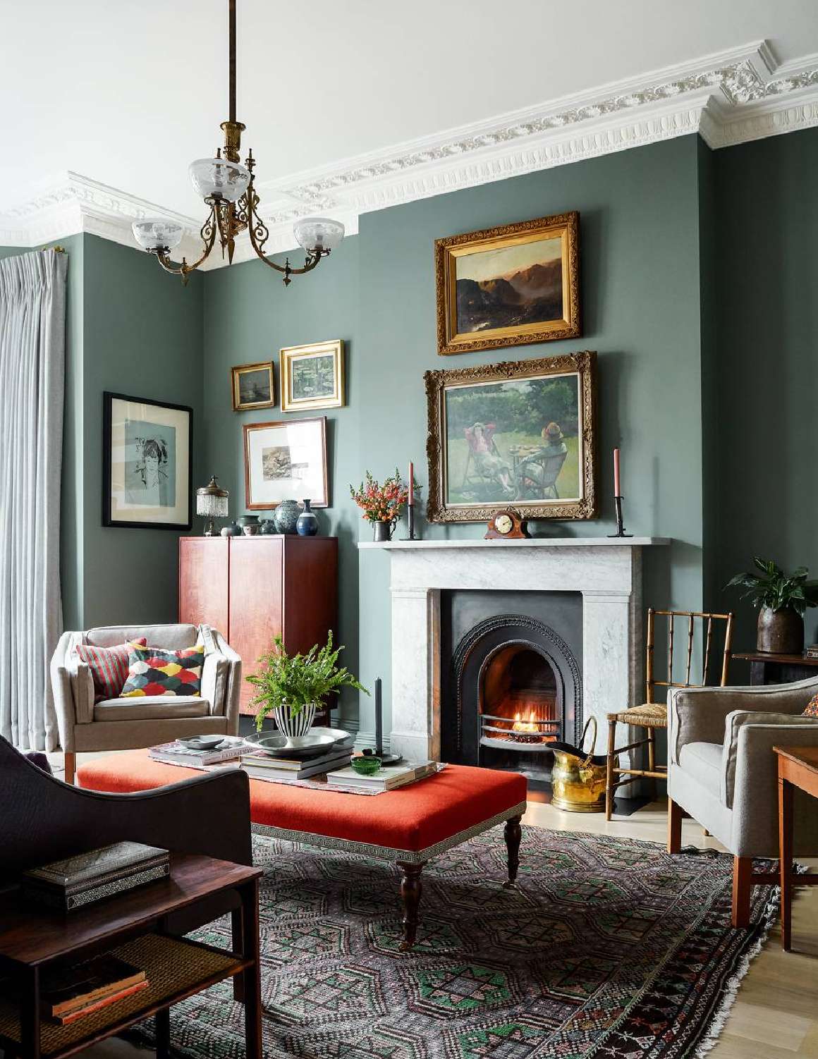 Layered Artwork Frames The Fireplace Focal Point
