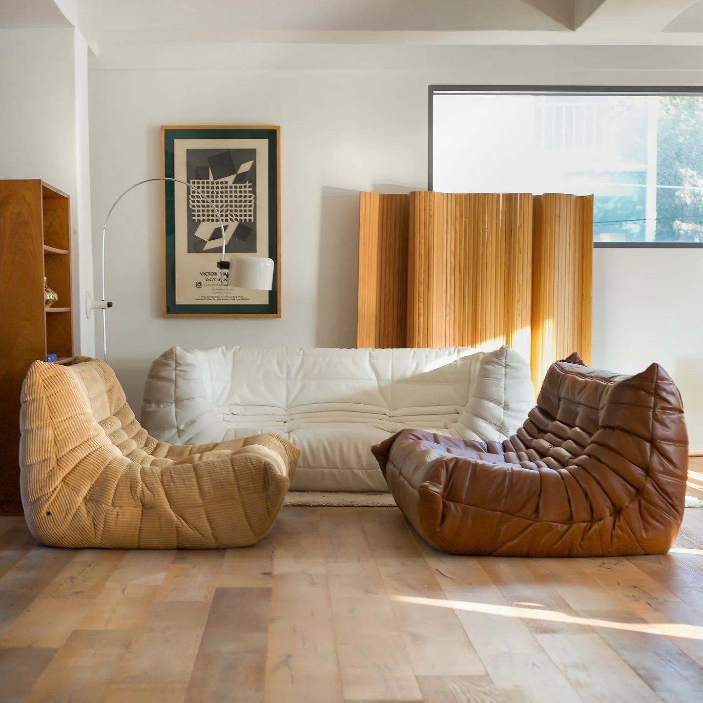 Frame Your Sofa with Contrasting Armchairs