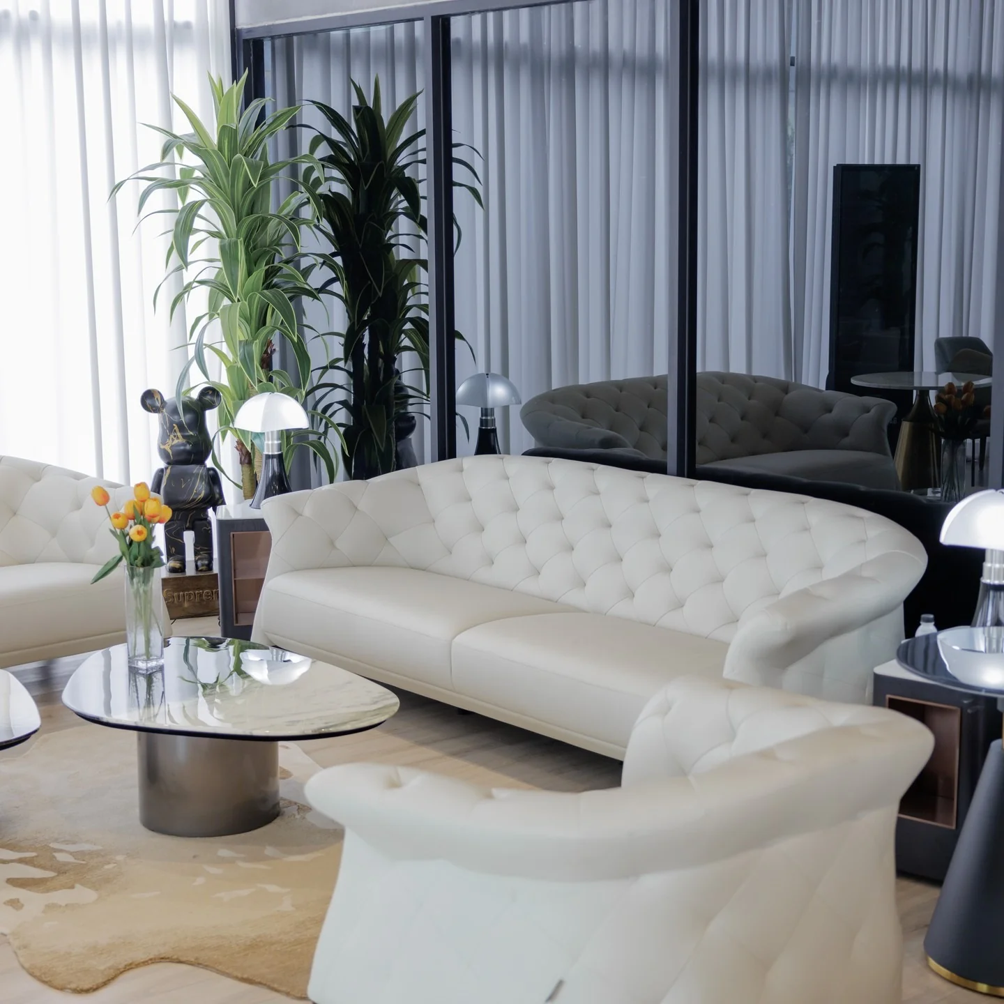 Indulge in Luxe Seating with Deeply Tufted Sofas