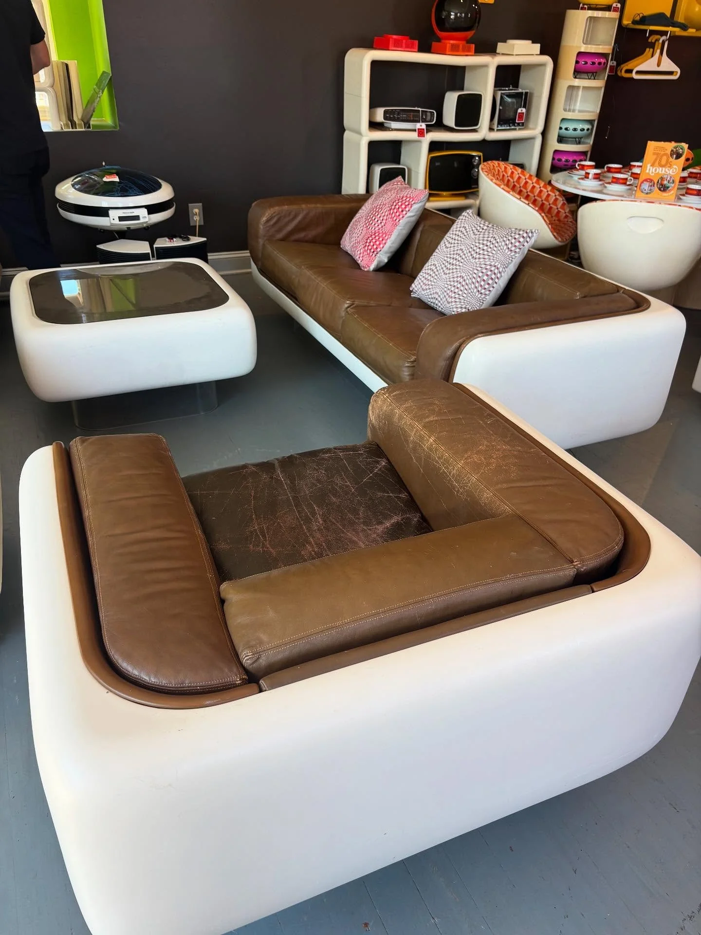 Soften a Modern Silhouette with Contrasting Cushions