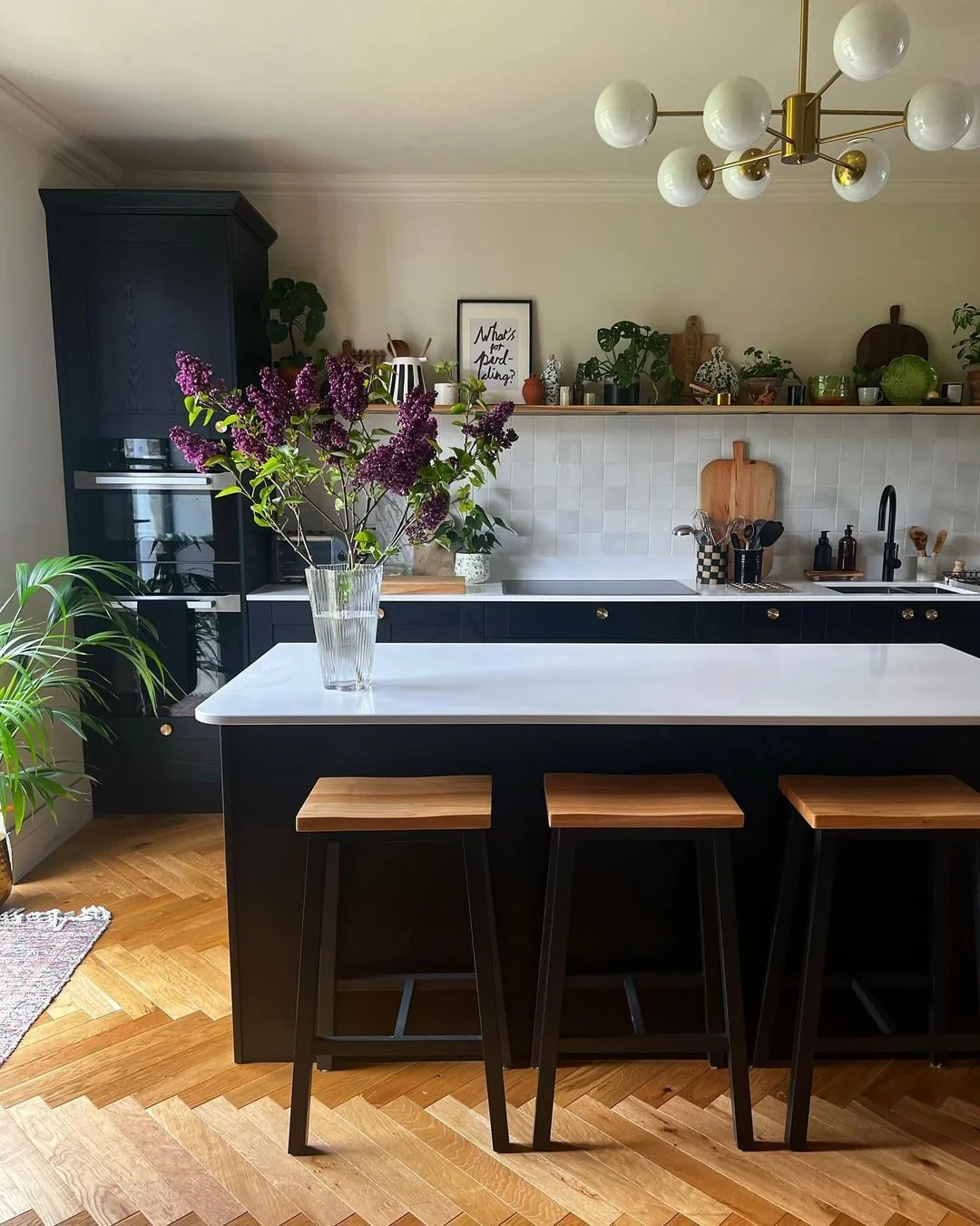 Introduce Color with Tall Lilac Branches