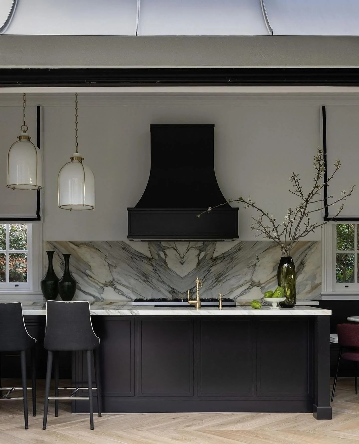 Tall Vase With Branching Greenery Adds Organic Height