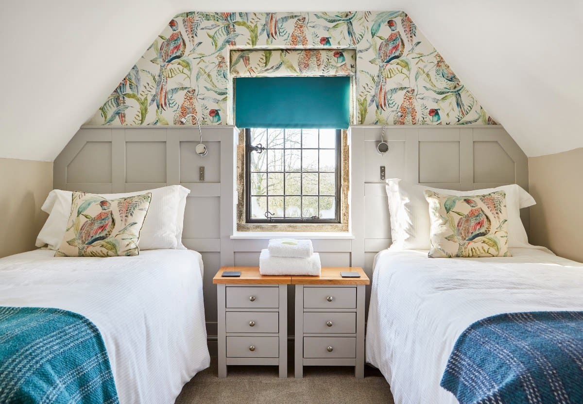 Playful Bird Pillows Add Personality to Twin Beds