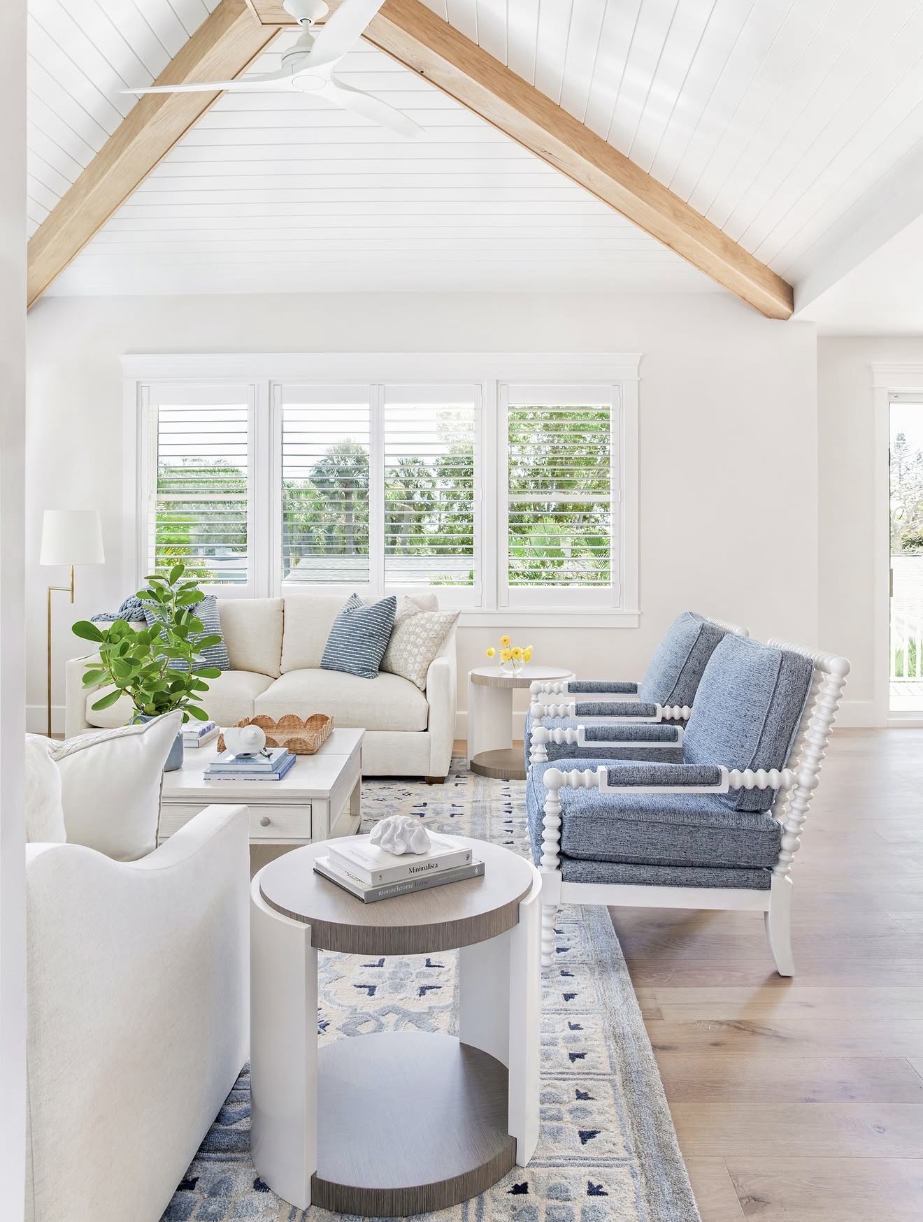 Incorporate Wooden Beamed Vaulted Ceilings