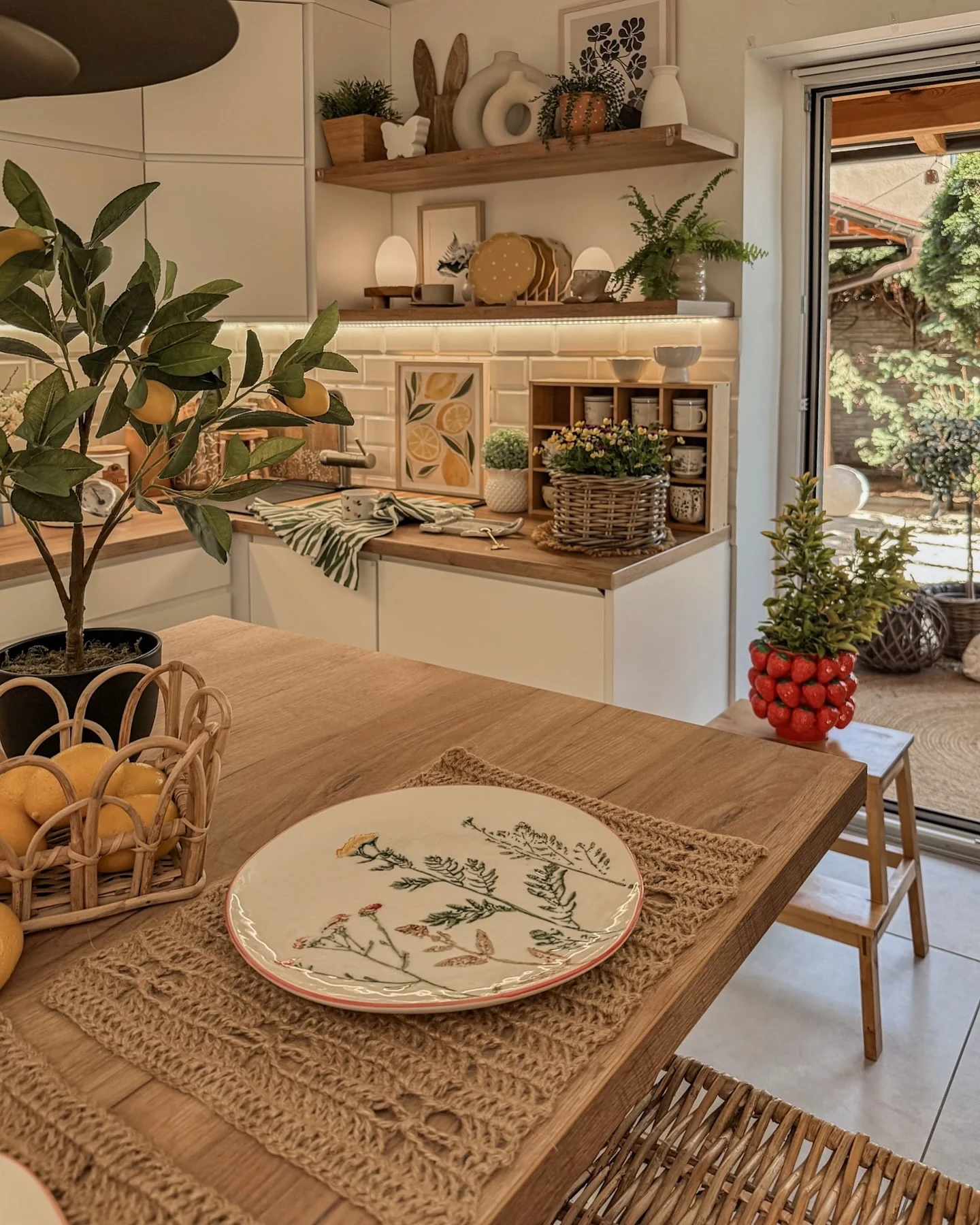 Strawberry Planter Adds Whimsical Kitchen Charm