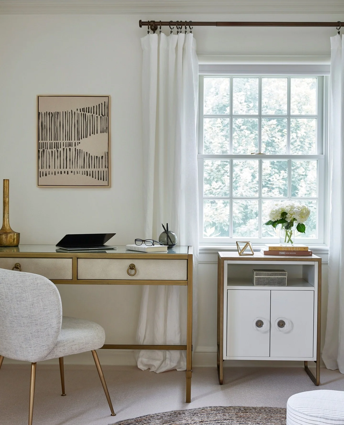 Textured Desk Drawers Add Subtle Warmth