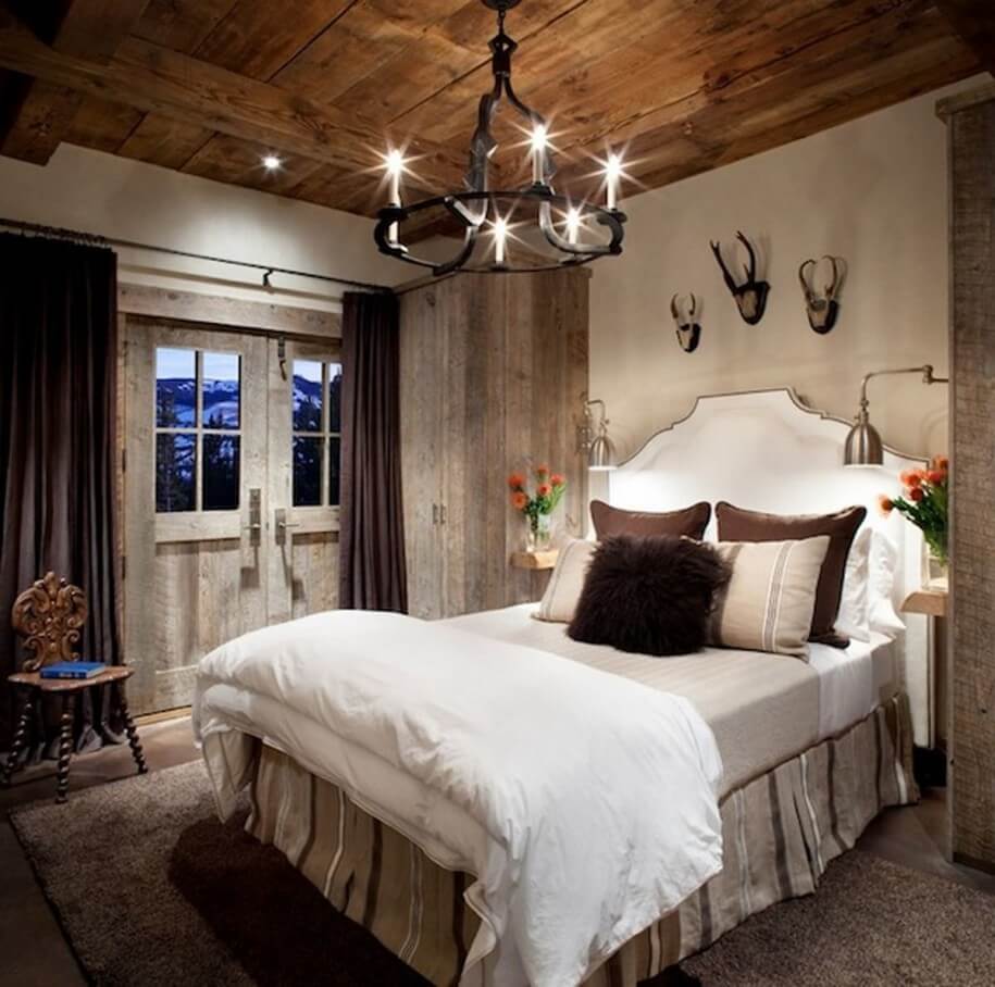 Rustic Wood Plank Walls Create a Cozy, Enveloping Atmosphere