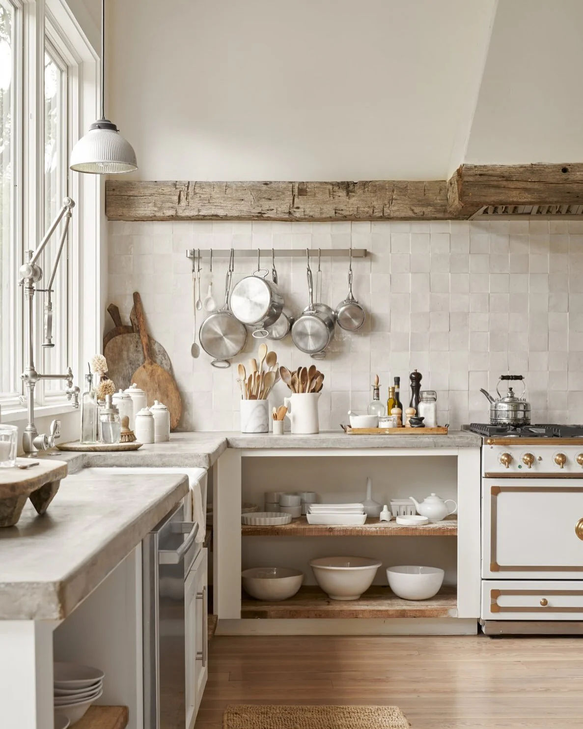 Open Shelving Displays Rustic Ceramic Bowls