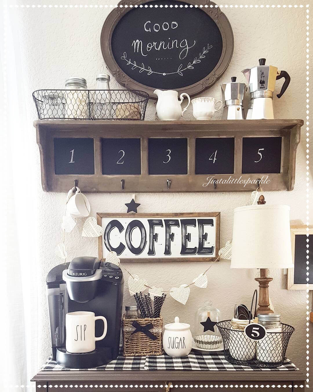 Chalkboard Cubbies with Numbered Hooks
