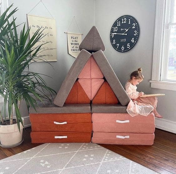 Integrate Toy Storage by Stacking Nugget Couch Blocks