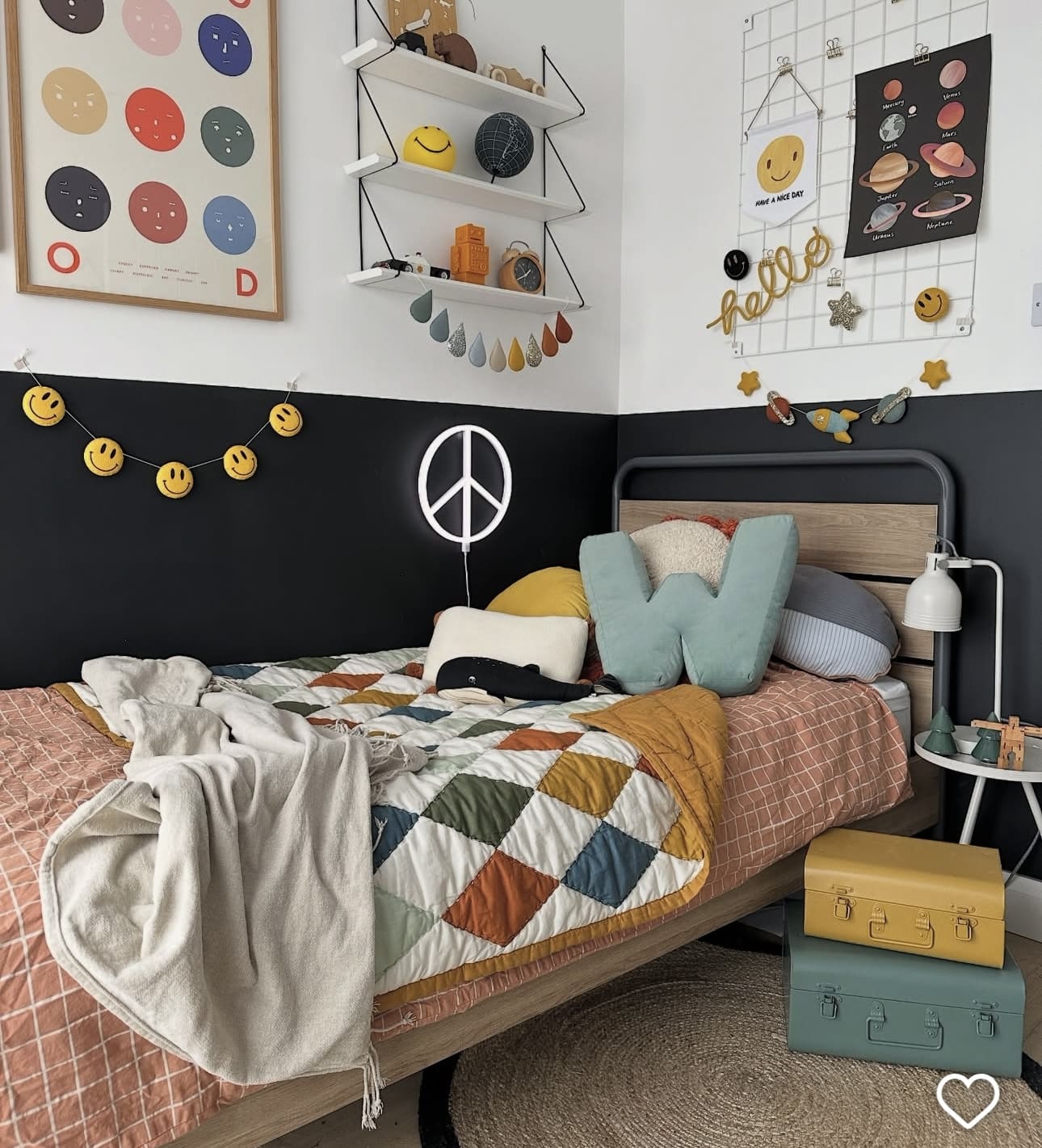Neon Peace Sign Adds a Cool, Retro Glow
