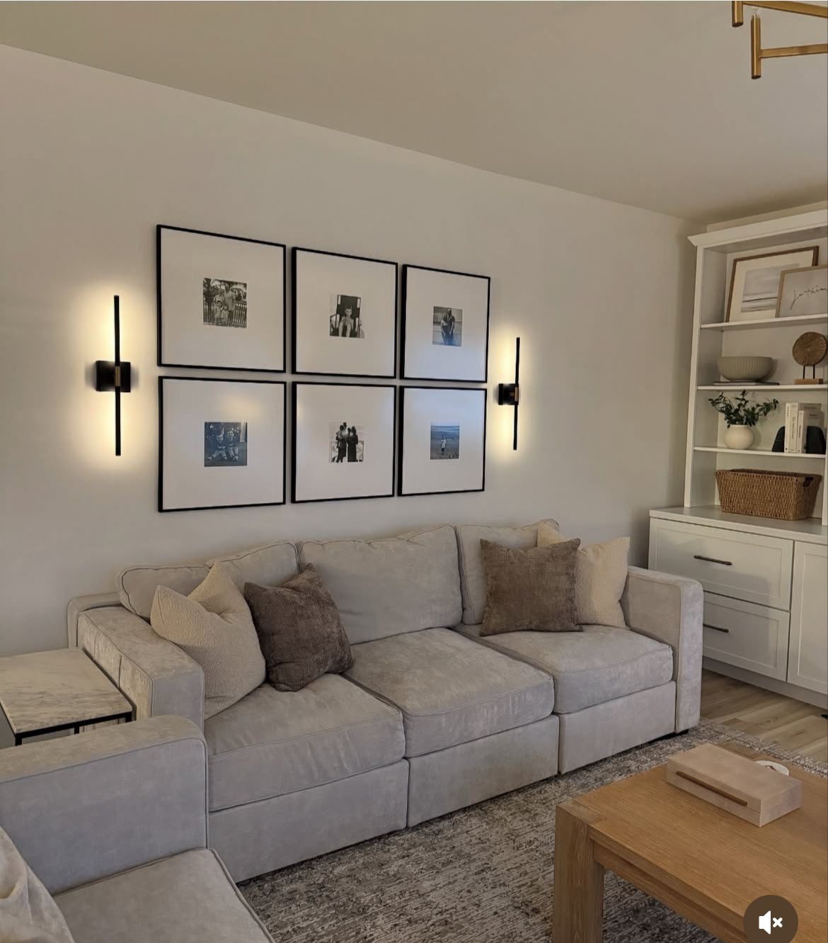 Achieve Balance with Six Square Black Frames