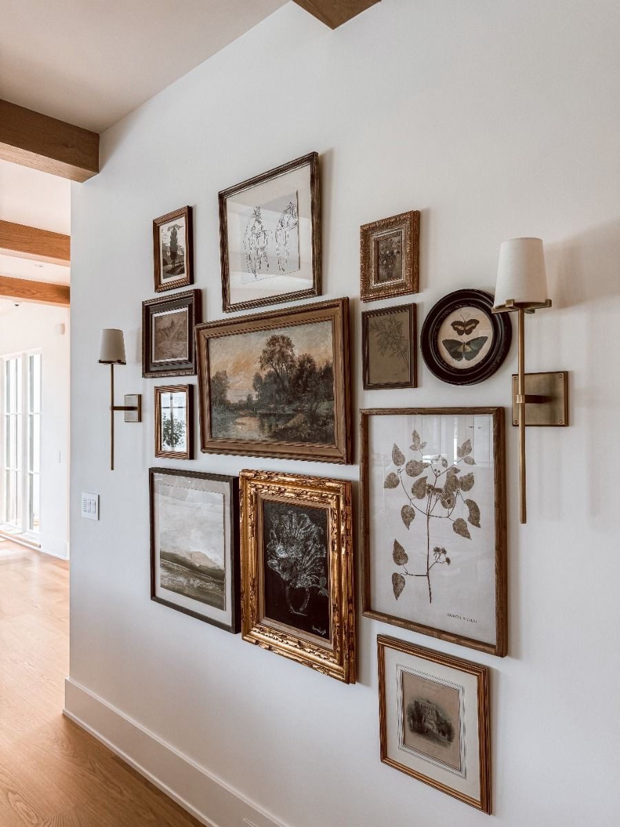 Layer Vintage Botanicals and Landscapes for Natural Charm