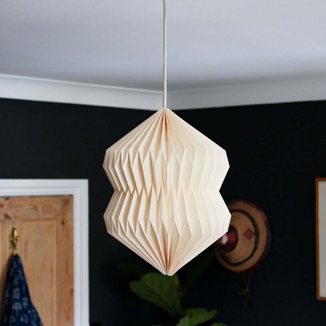 Accordion Paper Lamp Shade Offers Layered Texture