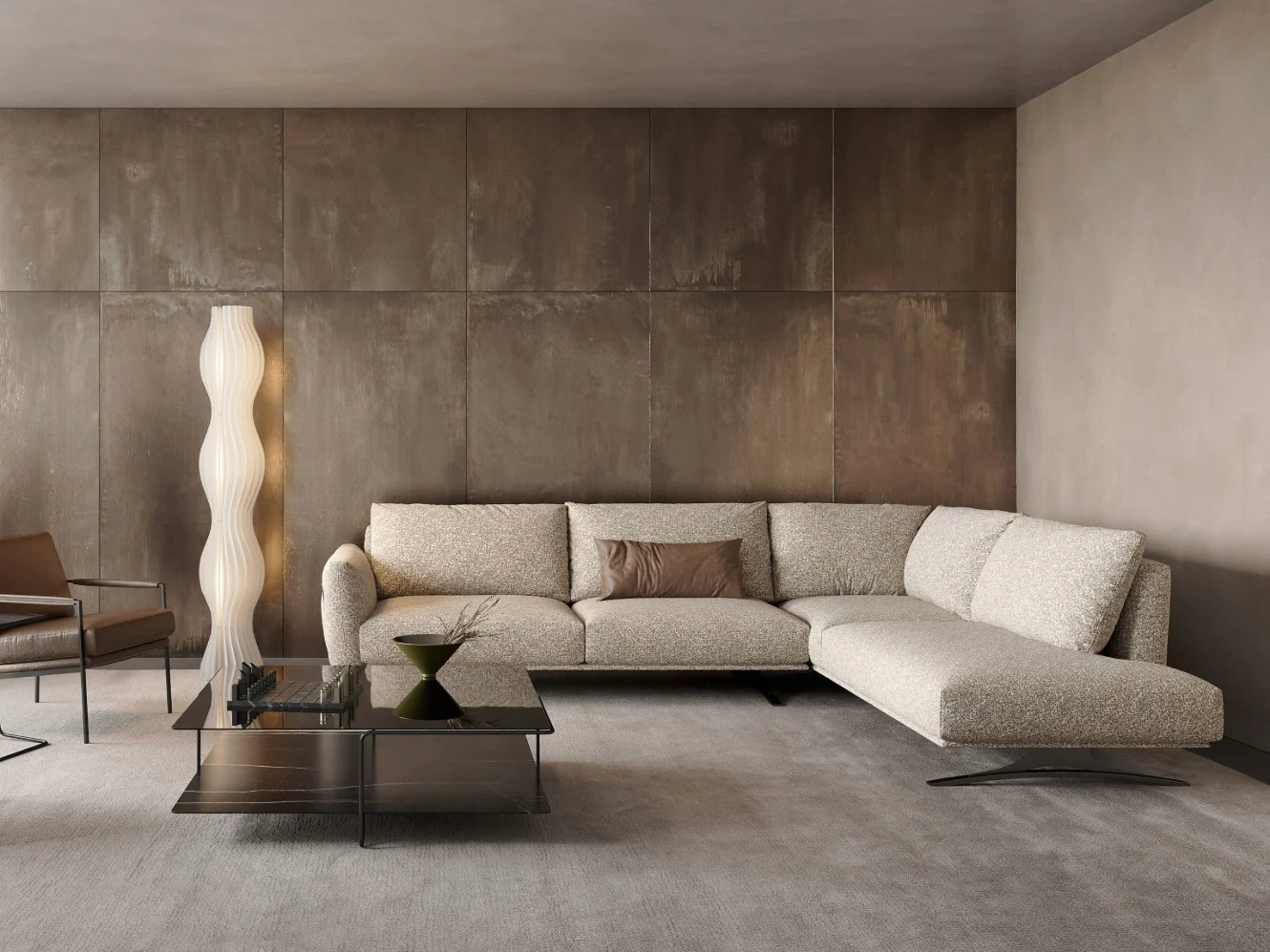 Sculptural Floor Lamp Adds Organic Flow
