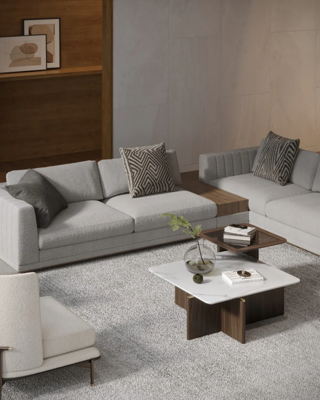 Offer Varied Surface Heights with Layered Coffee Tables