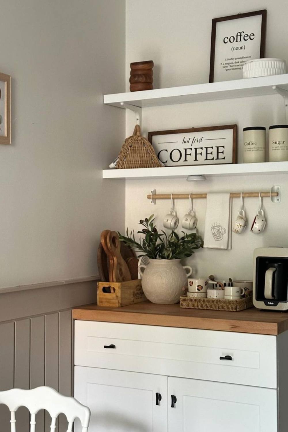 Stack Wooden Cutting Boards in a Crate for Rustic Countertop Style