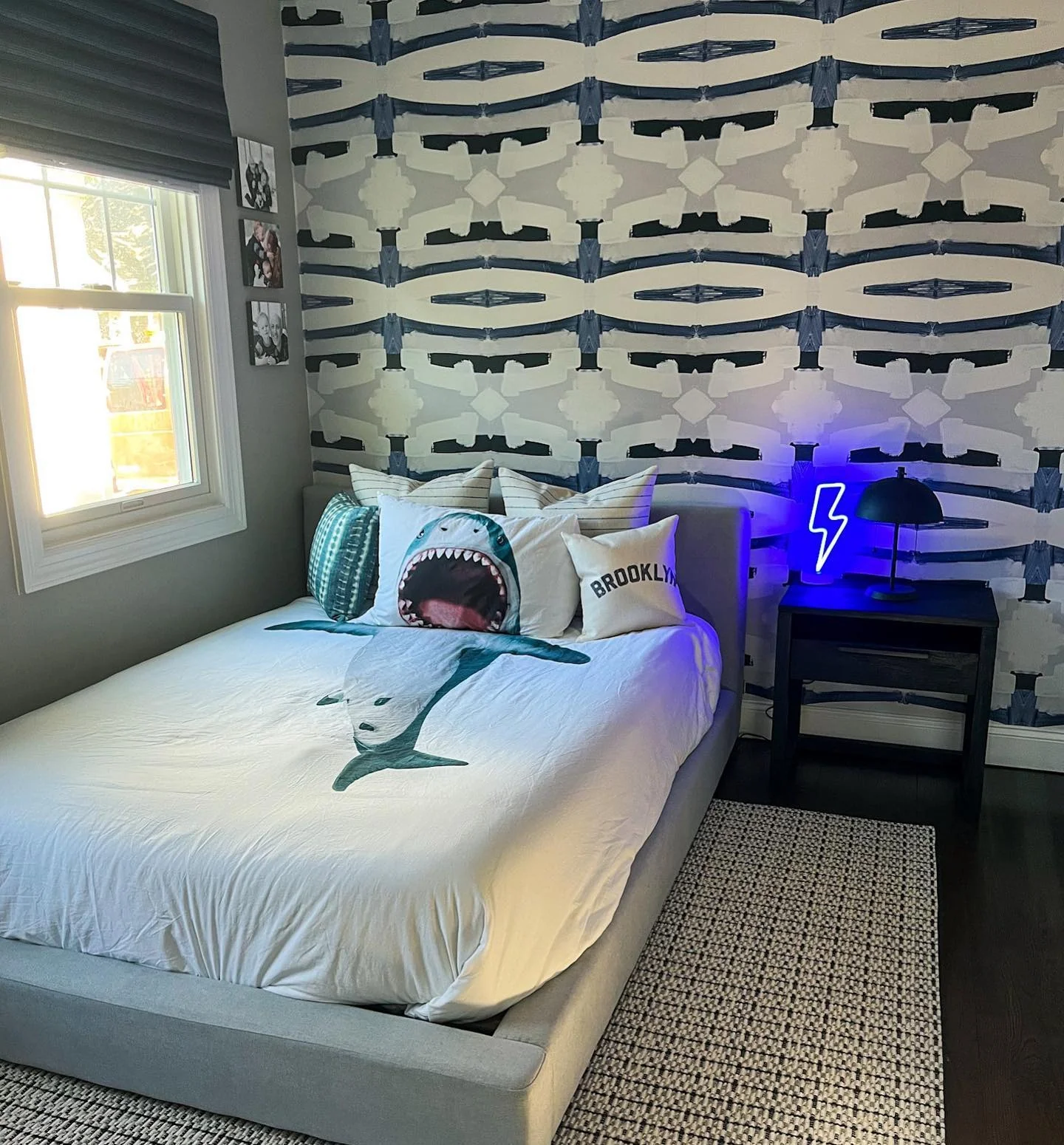 Shark Duvet Cover Adds Graphic Fun to a Bed