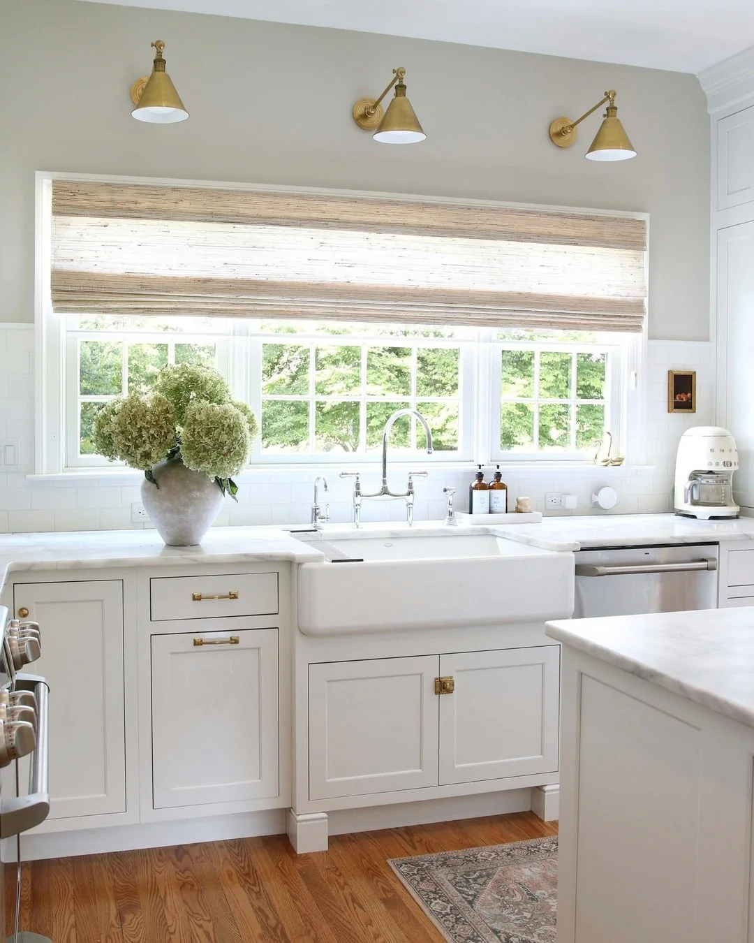Brass Wall Sconces Add Warm Task Lighting