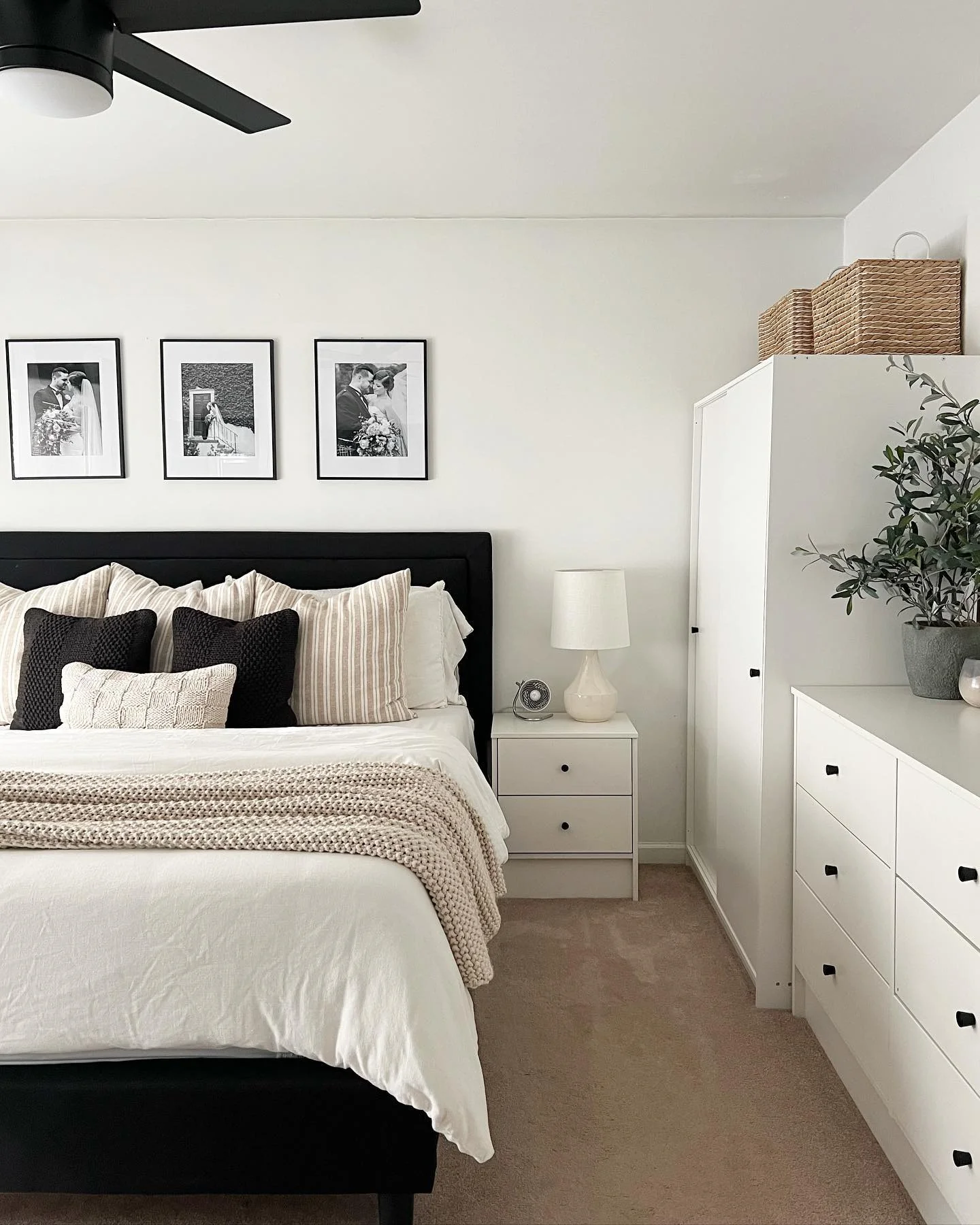 Three Framed Photos Create a Personal Gallery Wall