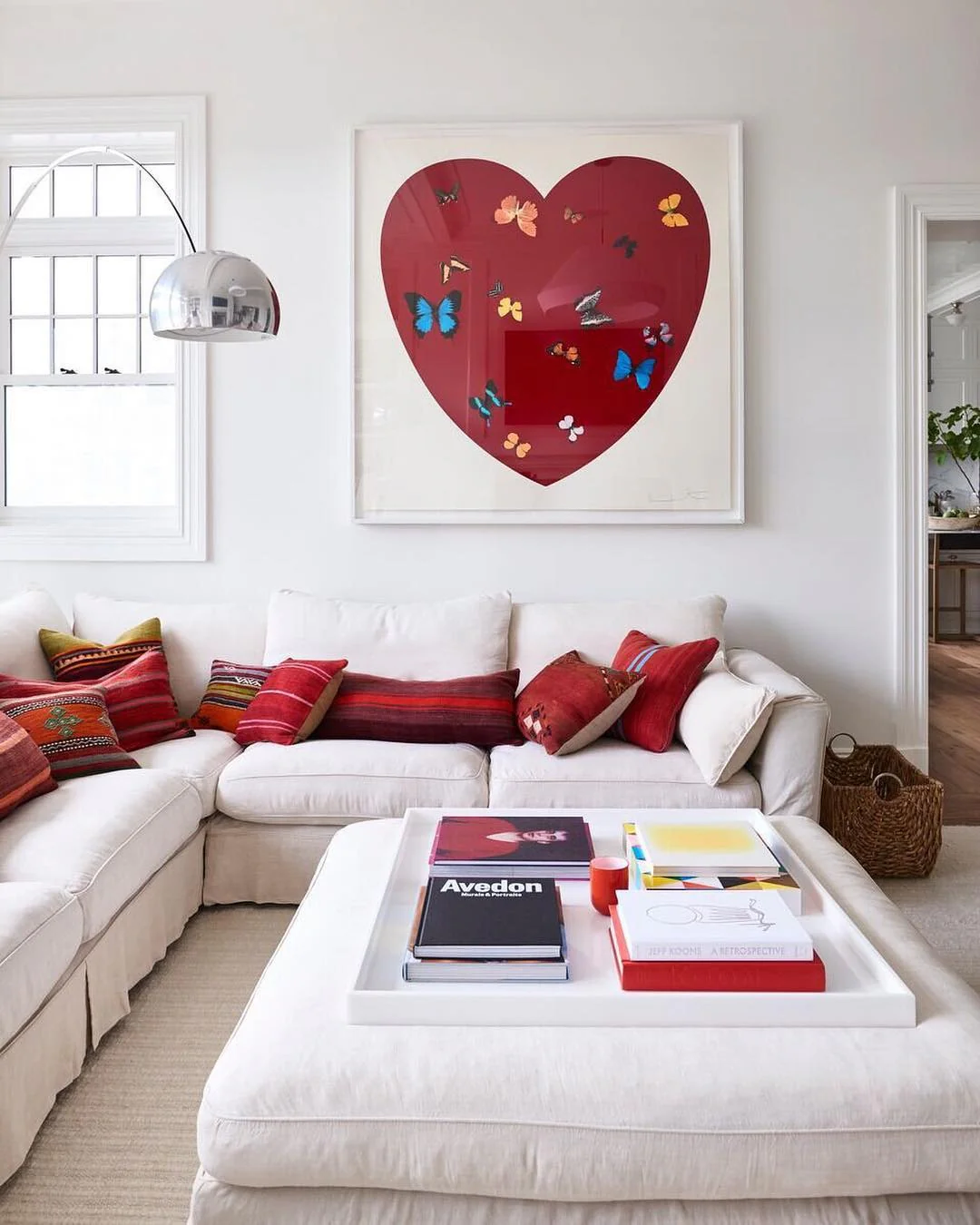 Heart-Shaped Art With Butterfly Accents