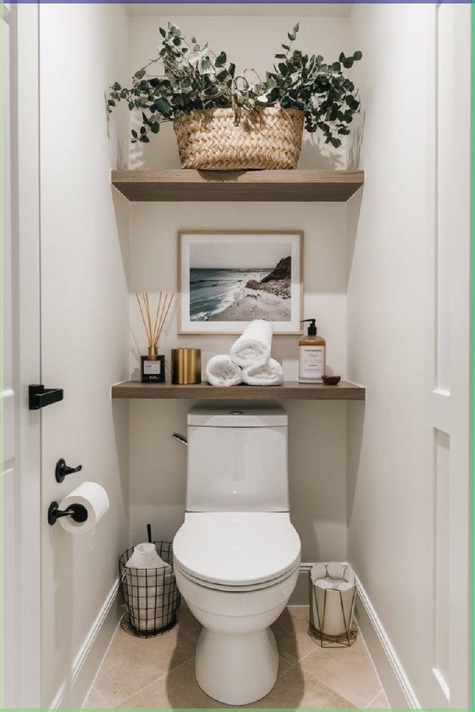 Woven Basket Adds Natural Texture to Top Shelf Display