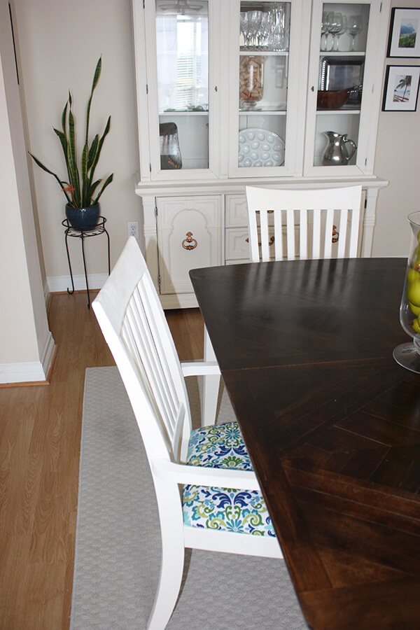 Dark Herringbone Tabletop with Subtle Wood Grain