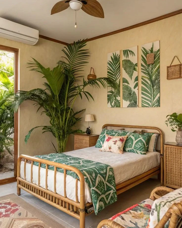 Bring Greenery Indoors With Triptych Leaf Art