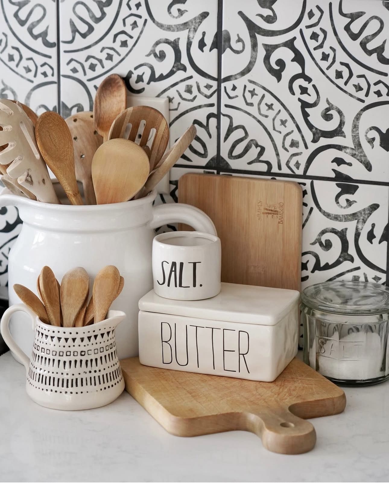 Stack Seasonings on a Cutting Board