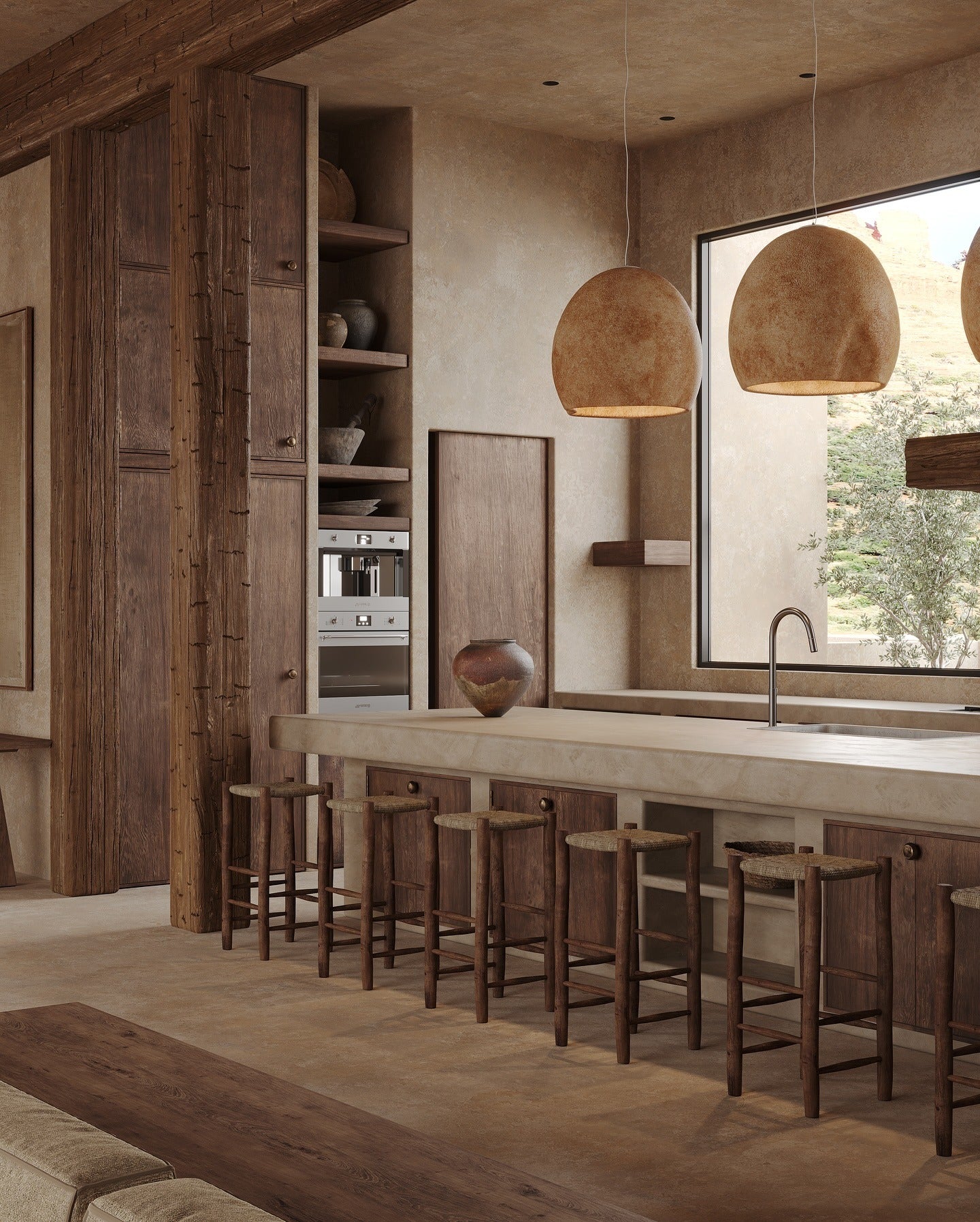 Textured Pendant Lights Mimic Natural Forms Overhead