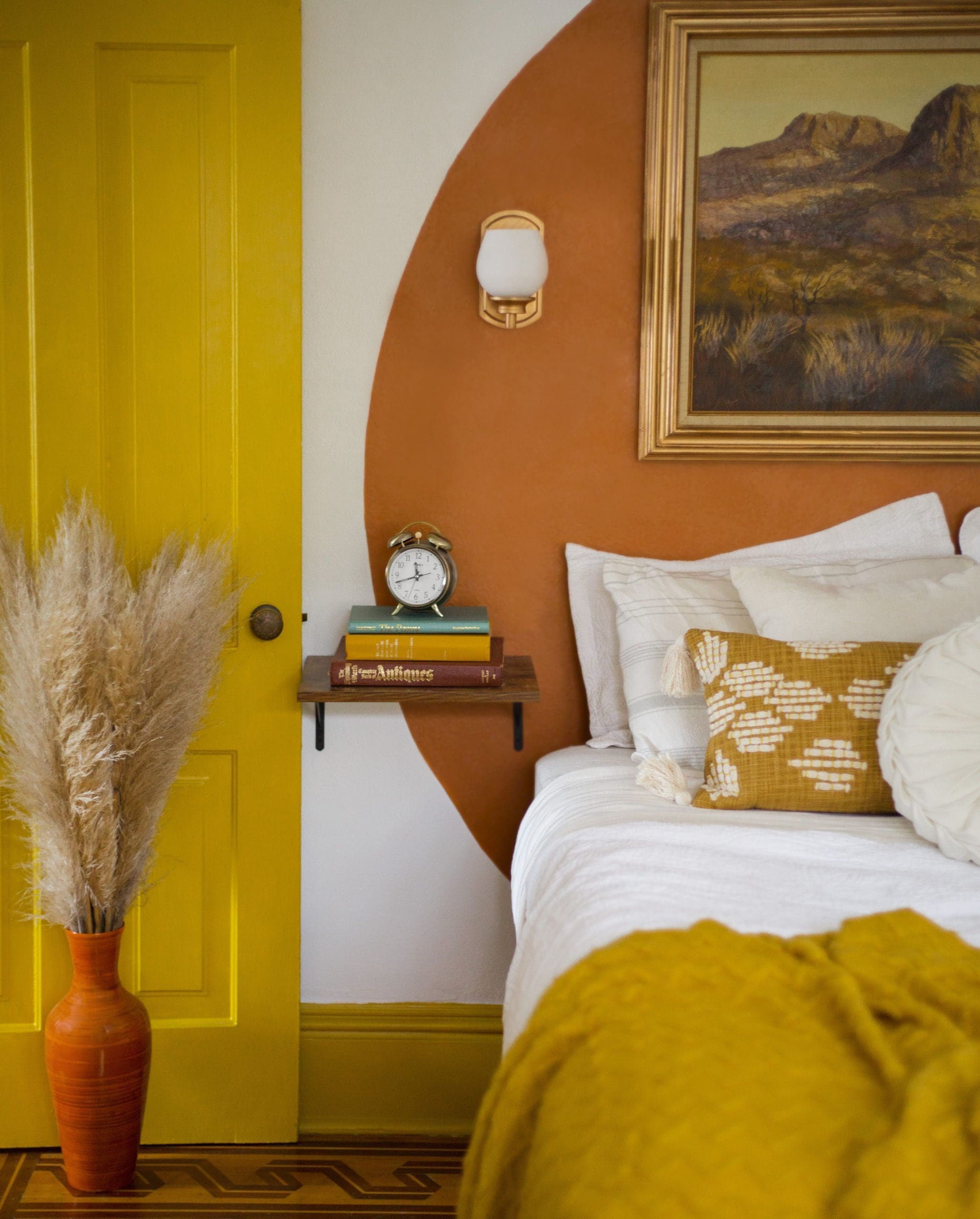 Terracotta Orange Arch Creates a Bold Wall Accent